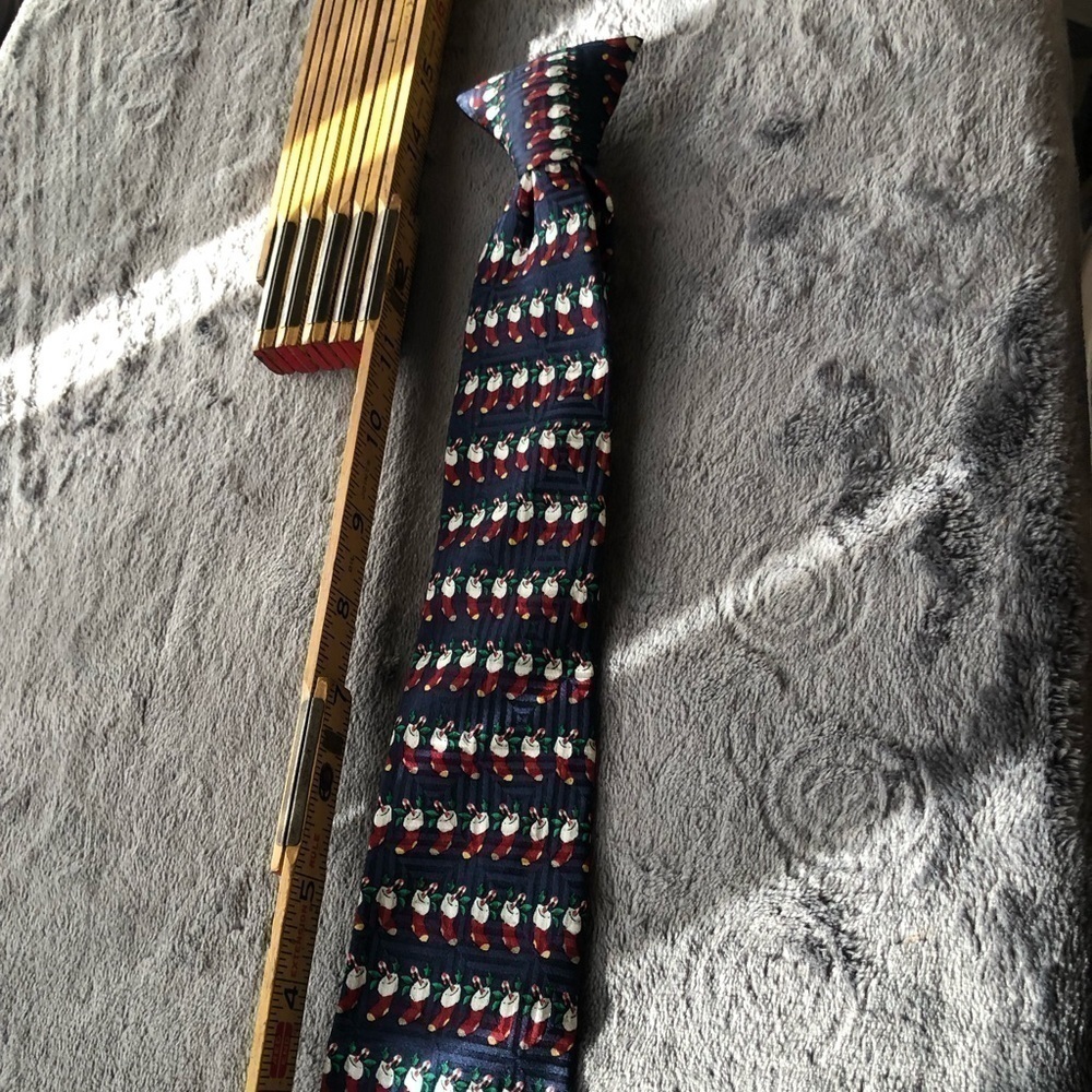 𝅺CHILDREN’S‎ Christmas Silk Tie Stockings and Candy Cane